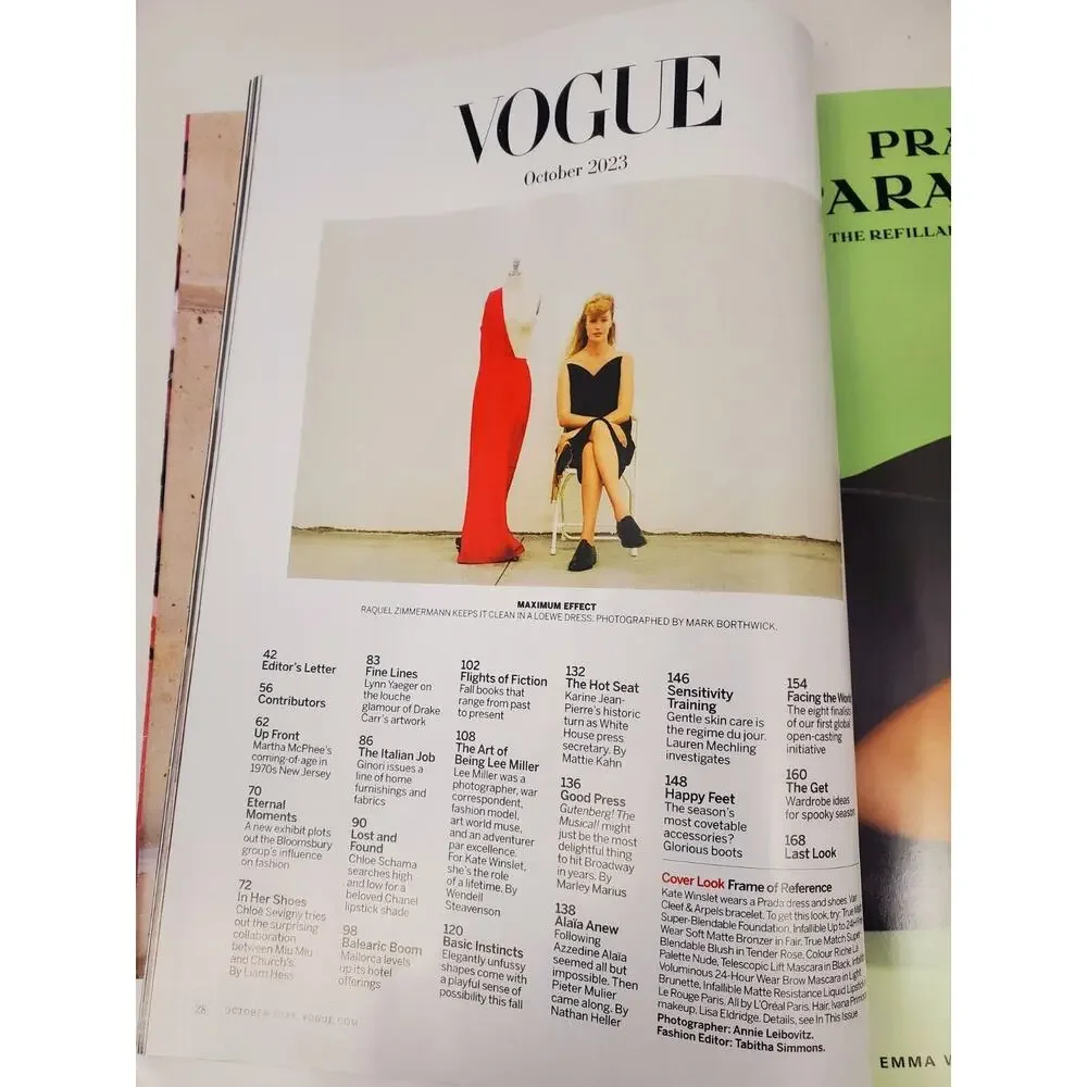 New VOGUE Magazine Oct 2023 Kate Winslet Fall Fashion Skincare October 23